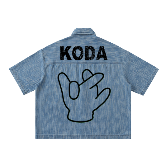 "KODA" Distressed Button Up