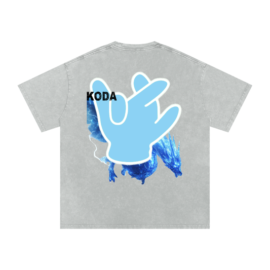 "Azure Dragon" Washed Tee