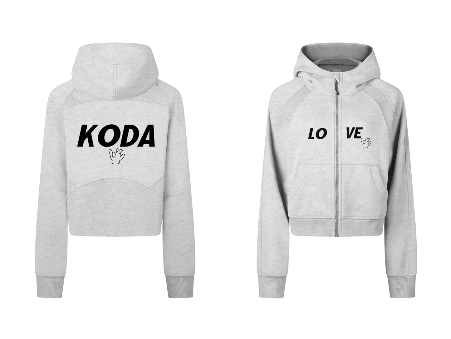 "KODA" Cropped Zip-up