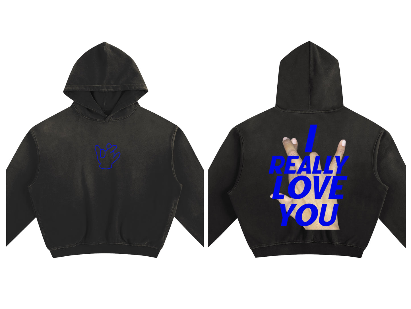 "I Really Love You" Boxy Hoodie
