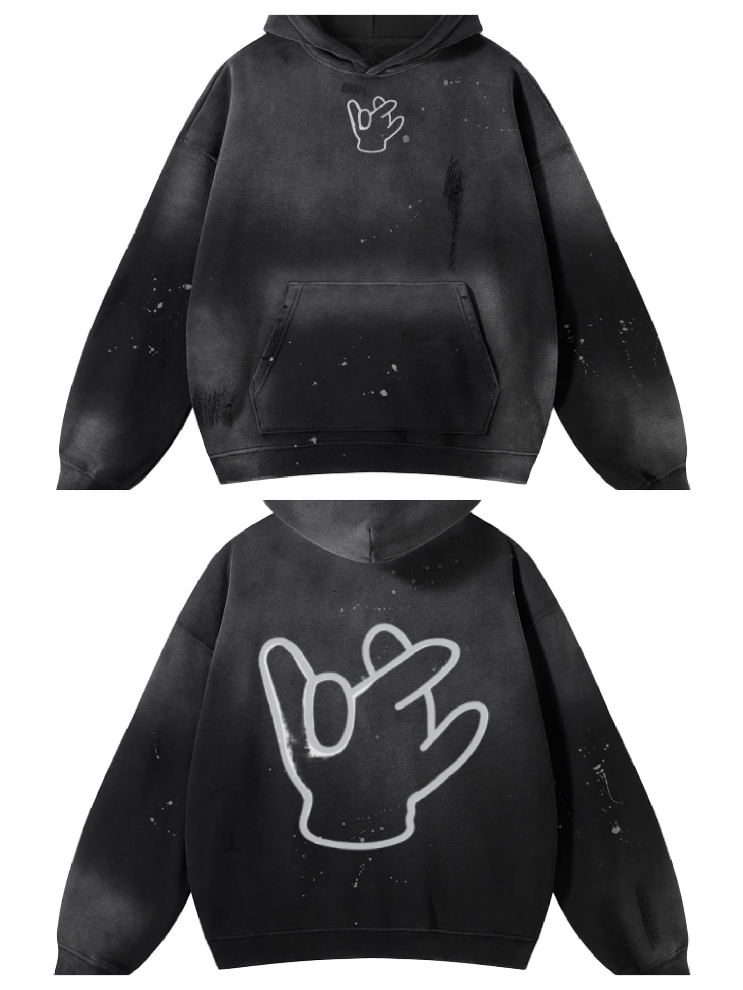 "KODA" Distressed Hoodie