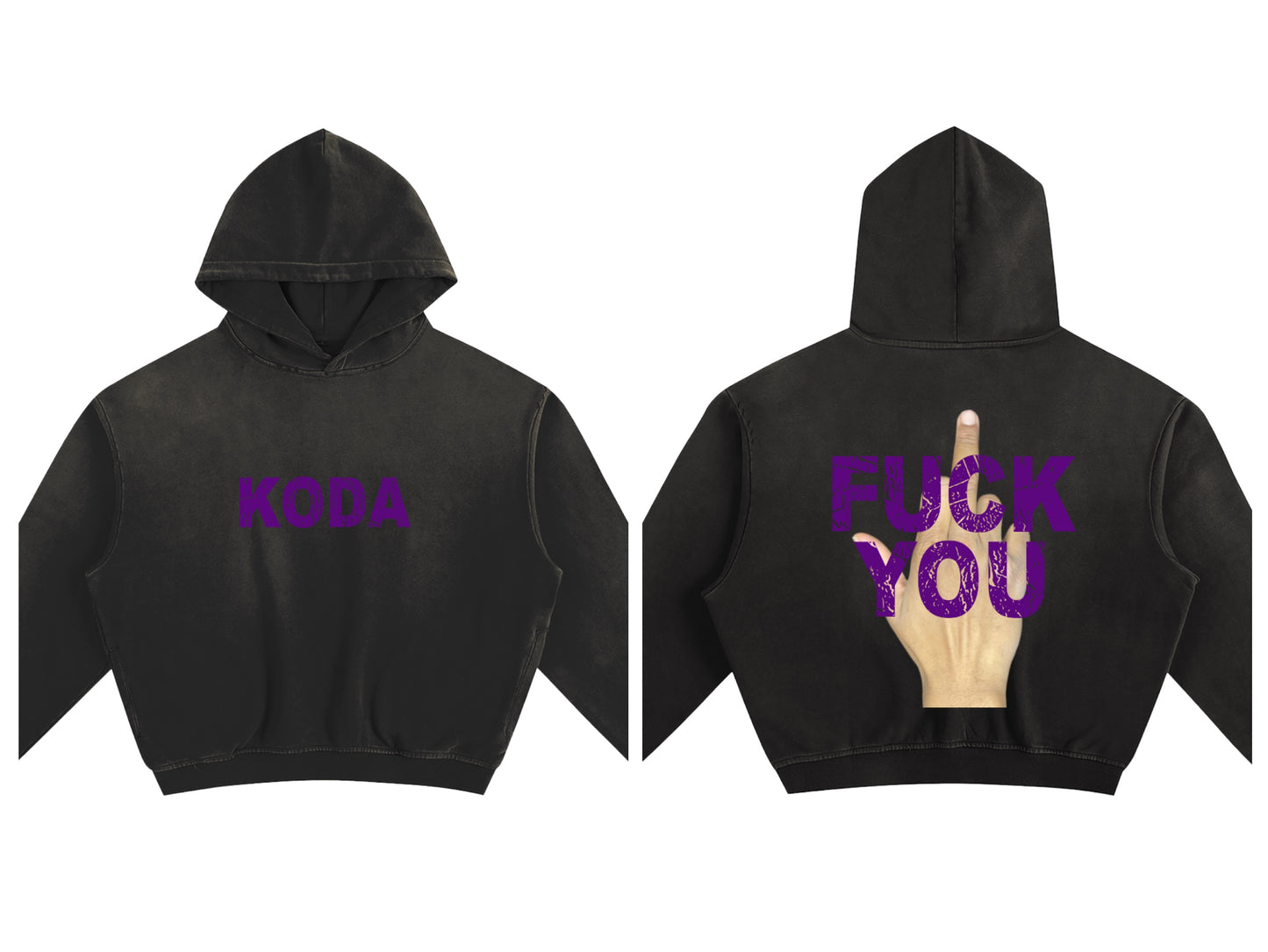 "F**K YOU" Boxy Hoodie
