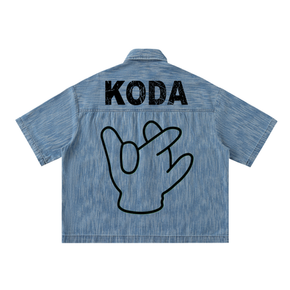 "KODA" Distressed Button Up