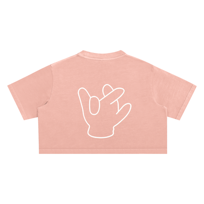 Snow Washed Crop Top