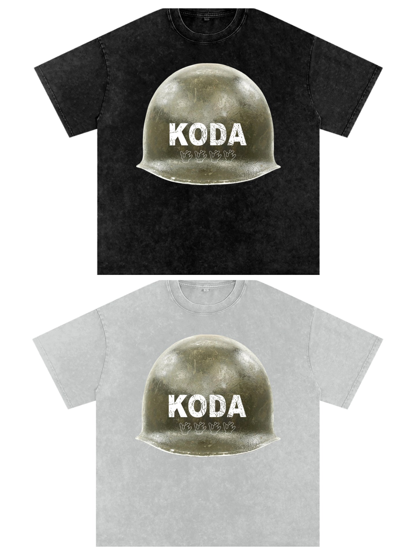 "Love Combatant " Acid Washed Oversize Tee
