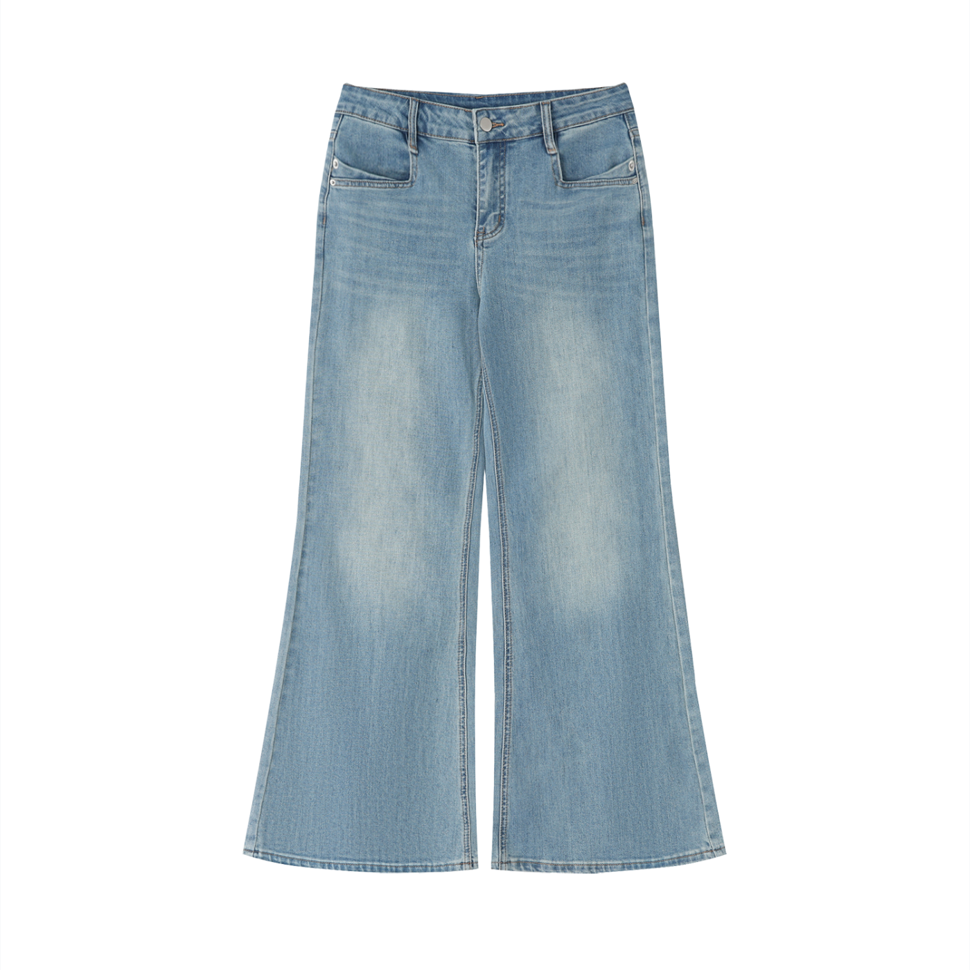 “Winged” Flared Jeans