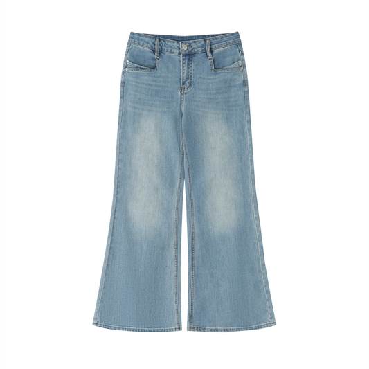 “Winged” Flared Jeans