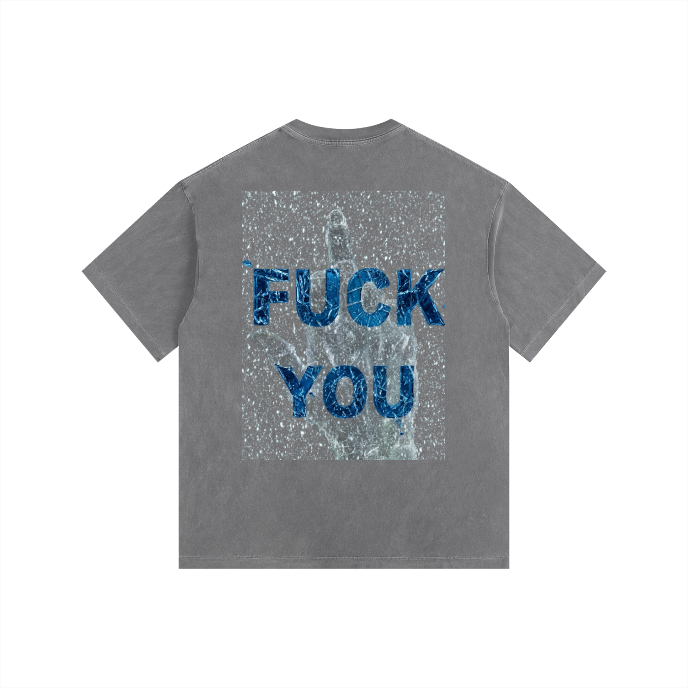 "F*CK ITS COLD" Oversized Washed Tee