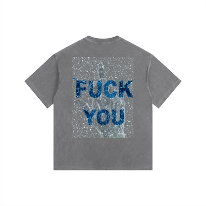 "F*CK ITS COLD" Oversized Washed Tee