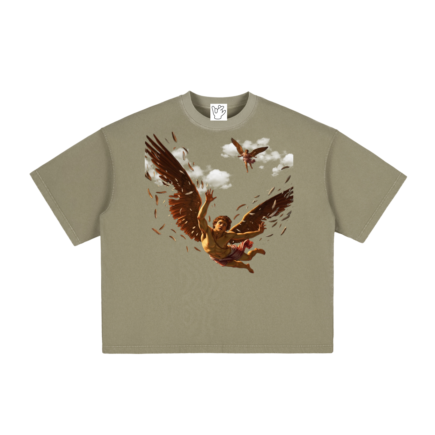 “Touch The Sky” Washed Boxy Tee
