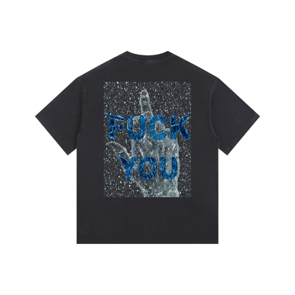 "F*CK ITS COLD" Oversized Washed Tee
