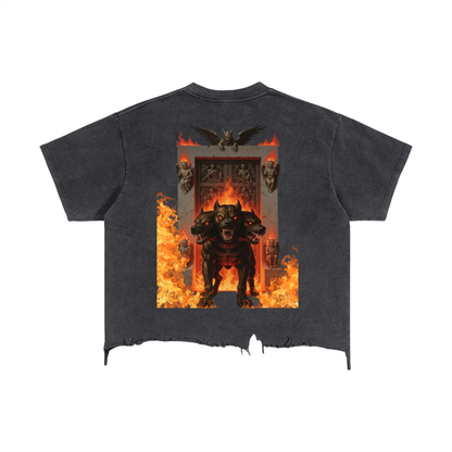 “Gates” Distressed Boxy Tee
