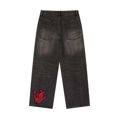 "Viper" Baggy  Washed Denim