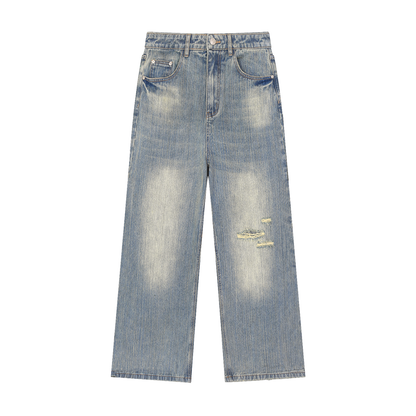“Slithering” Distressed Denim