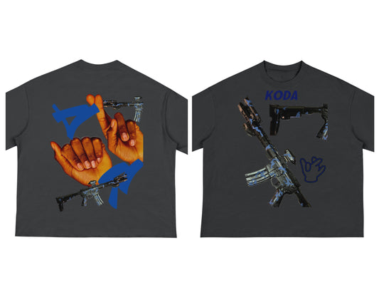 "AR" Cropped Tee