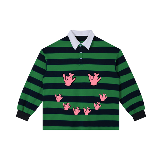 “KODA” Striped Polo Tee