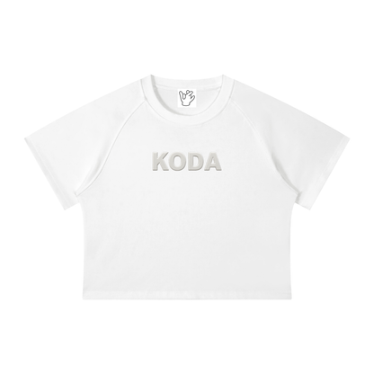 “Ages” Washed Cropped Tee