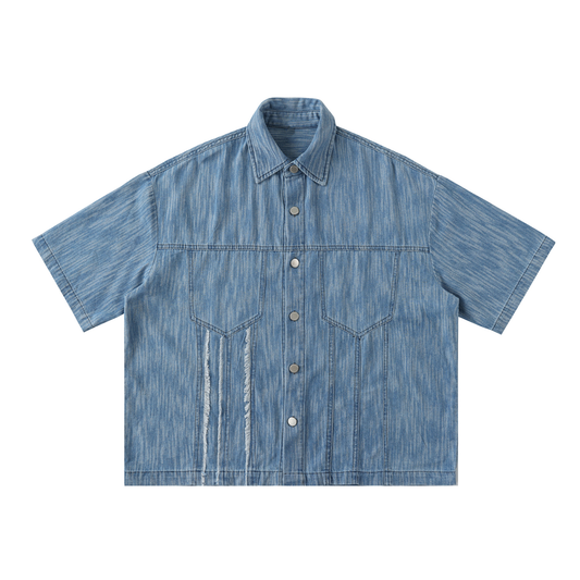 "KODA" Distressed Button Up