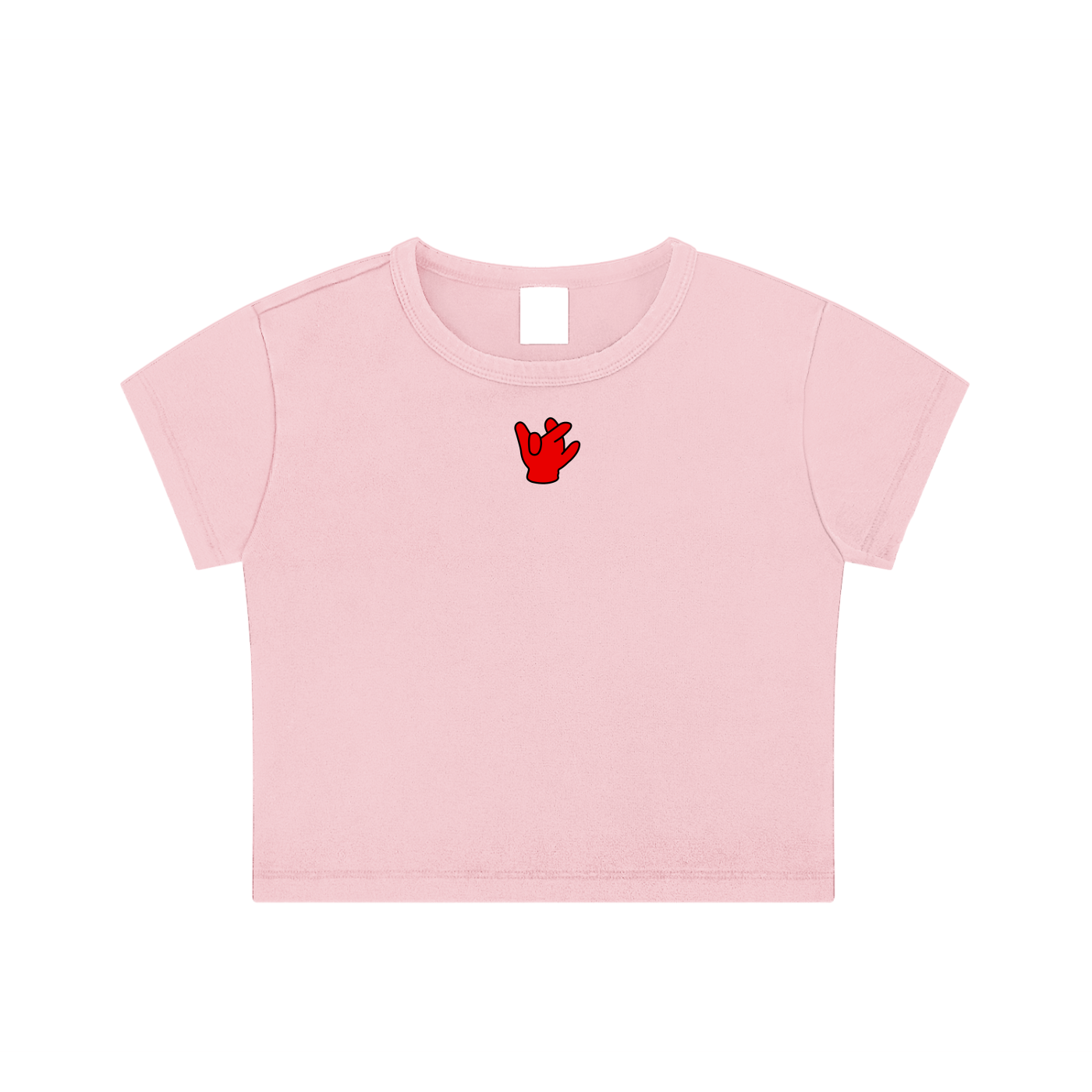 "Brothers Love" Washed Crop Top