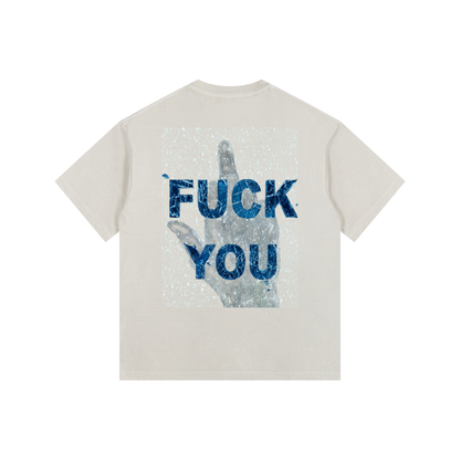"F*CK ITS COLD" Oversized Washed Tee