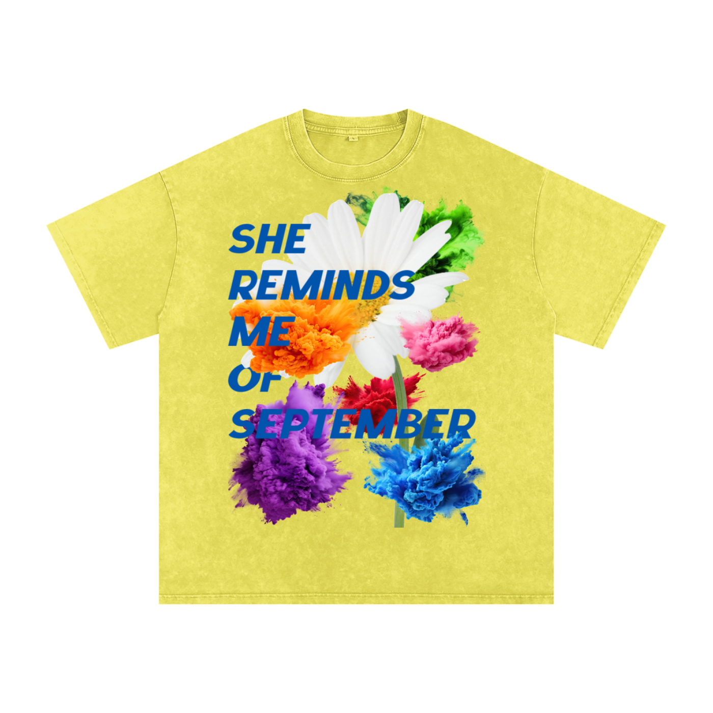 “She Reminds Me” Acid Washed Tee