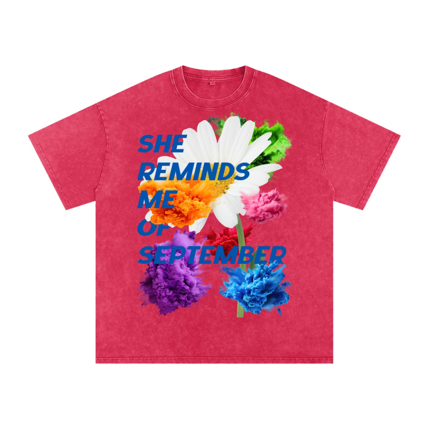 “She Reminds Me” Acid Washed Tee