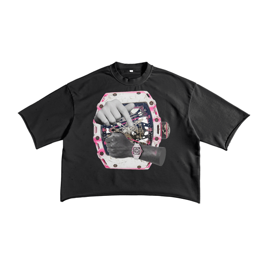 "TIME?" Raw Boxy Tee