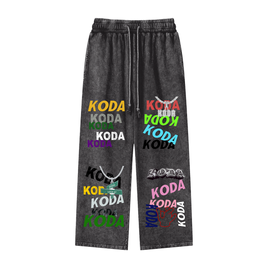 "Graffiti" Acid Washed Sweats