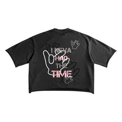 "TIME?" Raw Boxy Tee