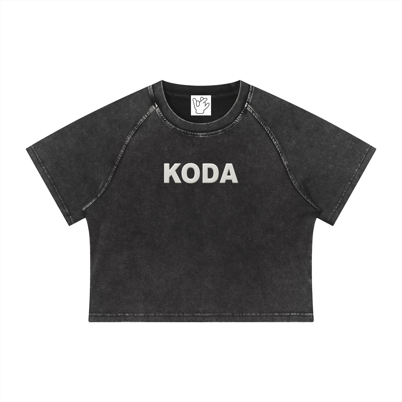 “Ages” Washed Cropped Tee