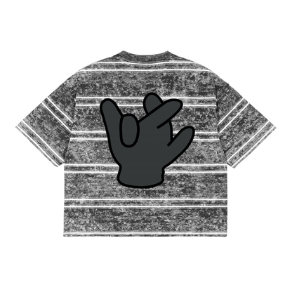 "KODA" Striped Cropped Tee