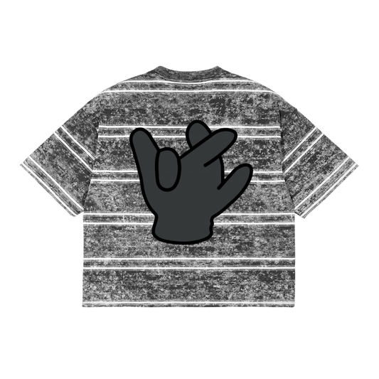 "KODA" Striped Cropped Tee