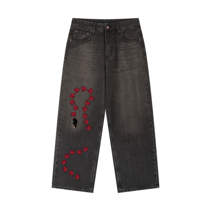 "Viper" Baggy  Washed Denim