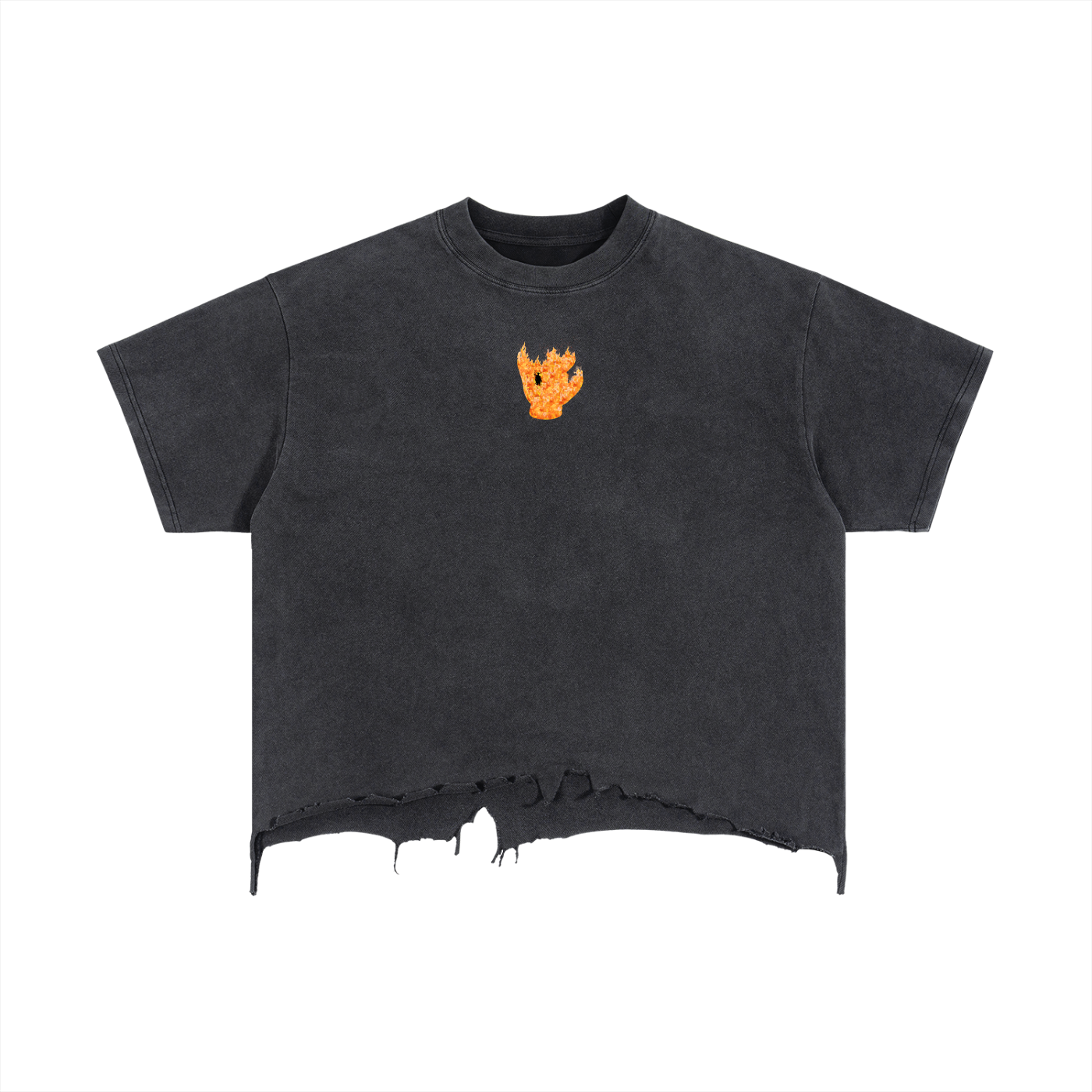 “Gates” Distressed Boxy Tee
