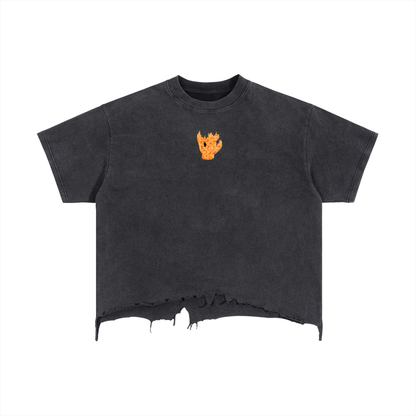 “Gates” Distressed Boxy Tee
