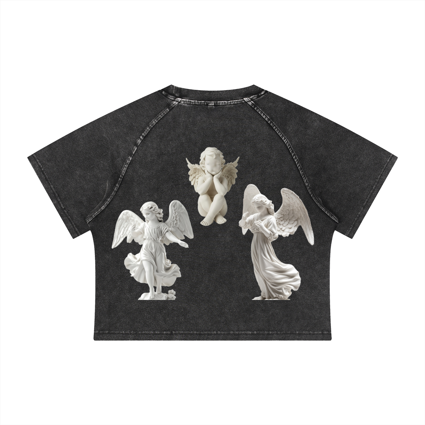 “Ages” Washed Cropped Tee