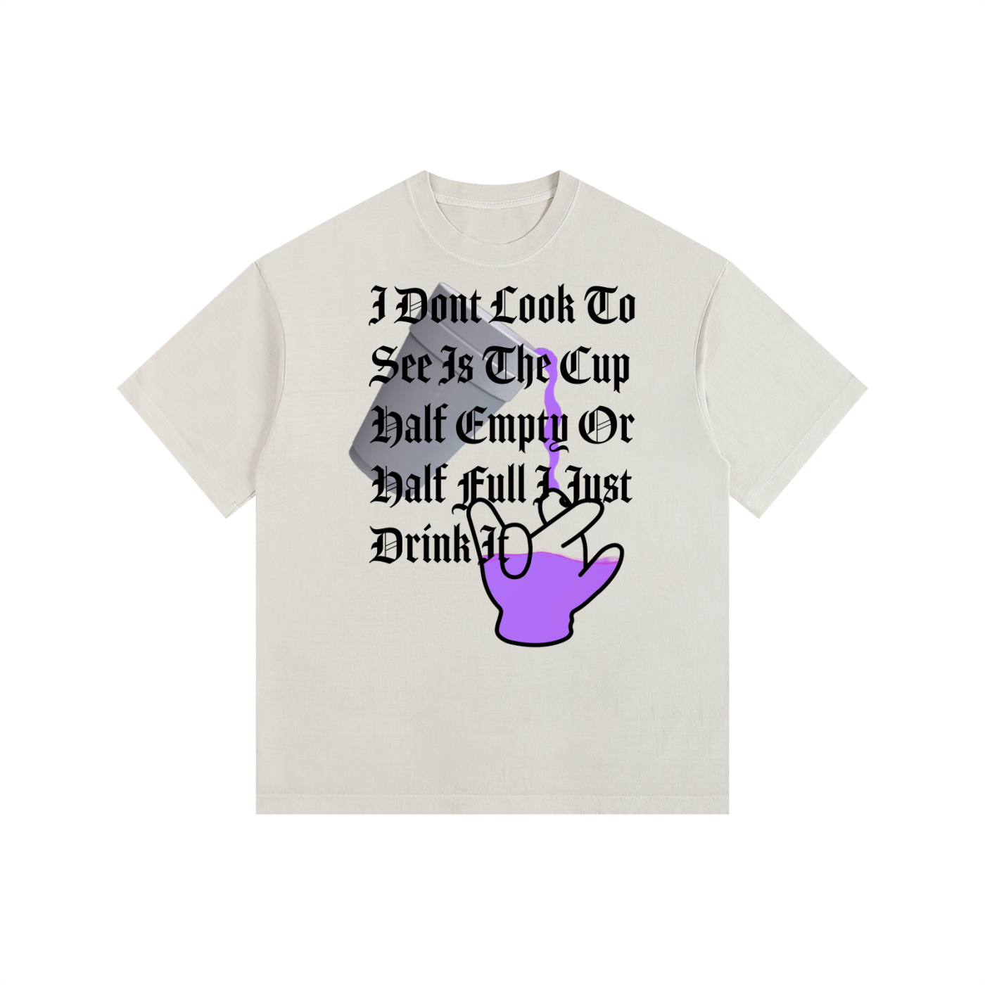 "Pour Me Up" Oversized Tee