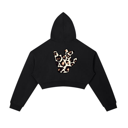 “She Wild” Cropped Zip-Up