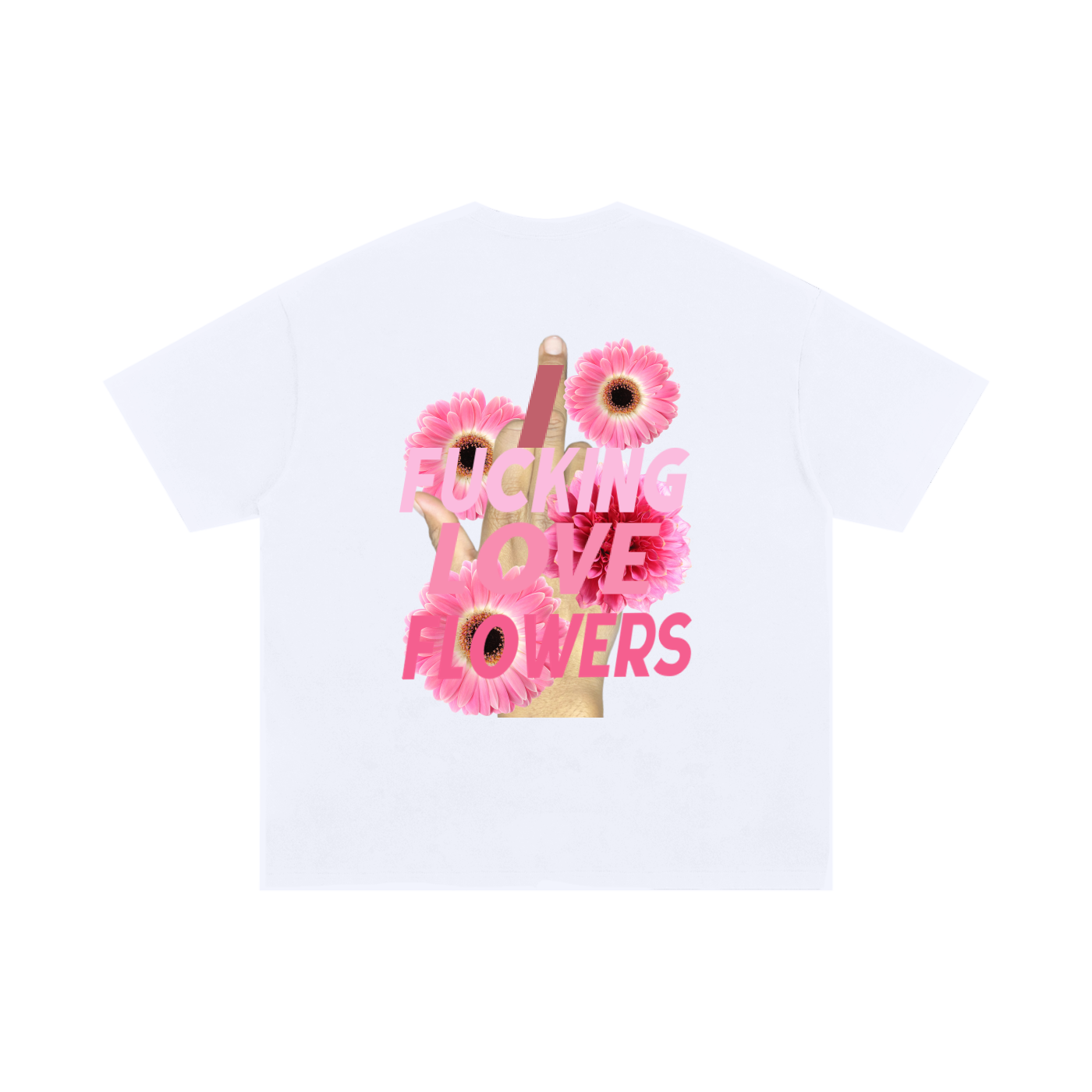 "Flowers" Oversized Tee