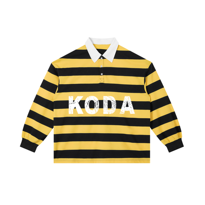 “KODA” Striped Polo Tee