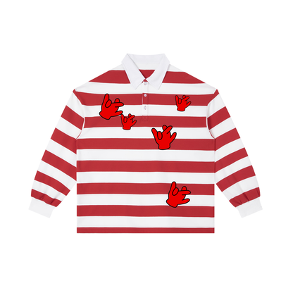 “KODA” Striped Polo Tee