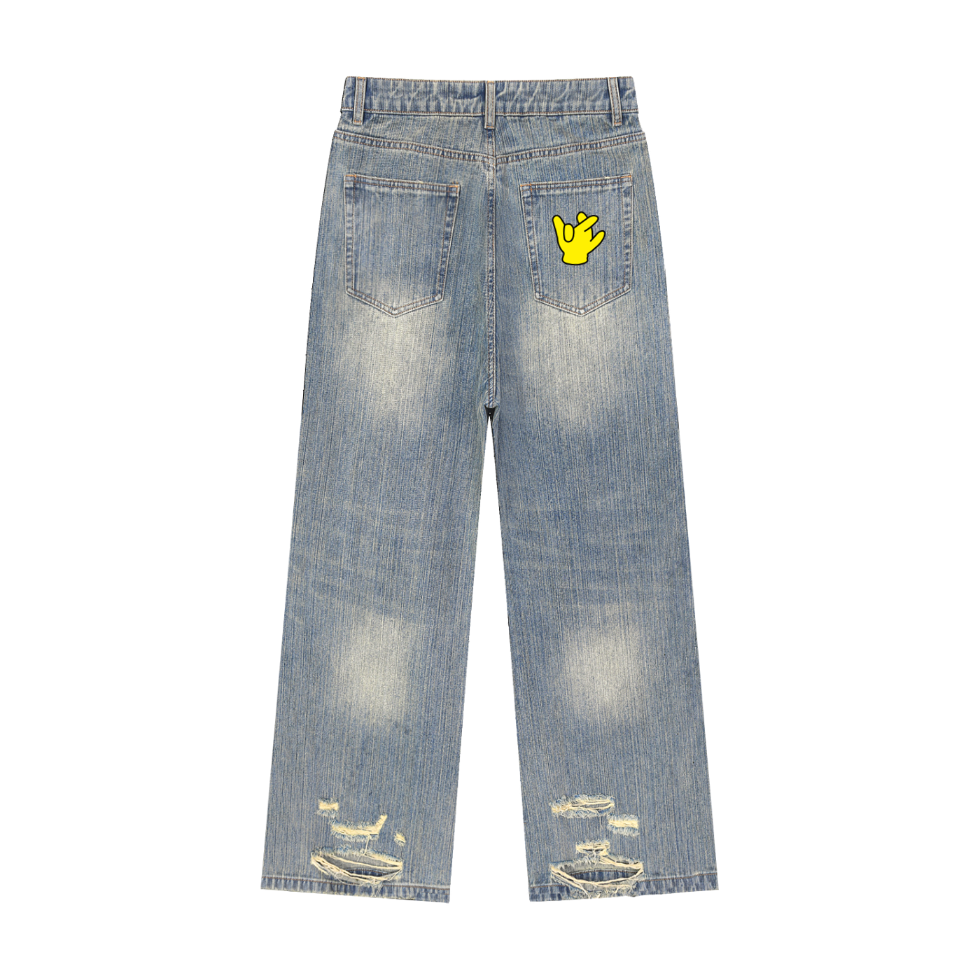 "KODA" Distressed Denim Jeans