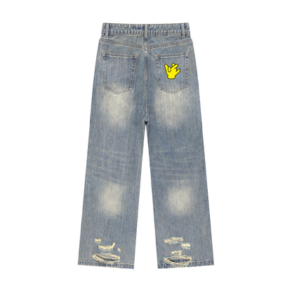 "KODA" Distressed Denim Jeans